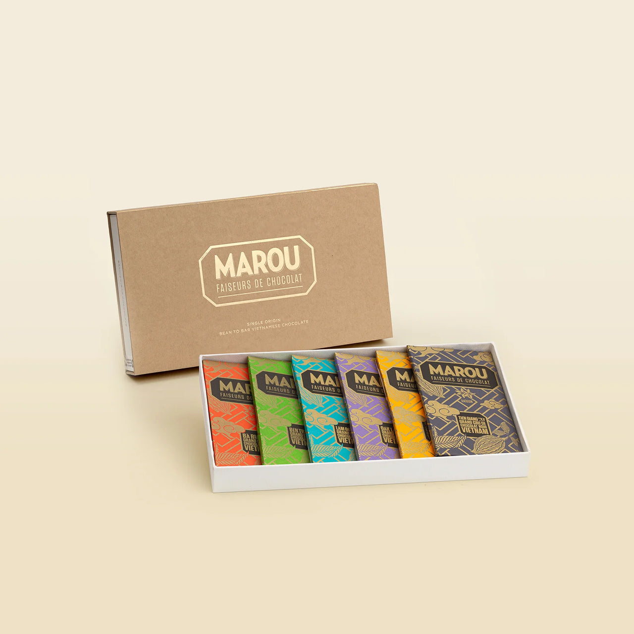 6 Single Origin Chocolate Bars Gift Box